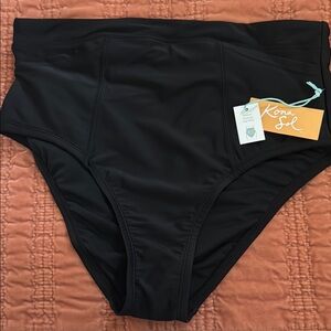 Kona Sol Elegant Black Swim Bottom